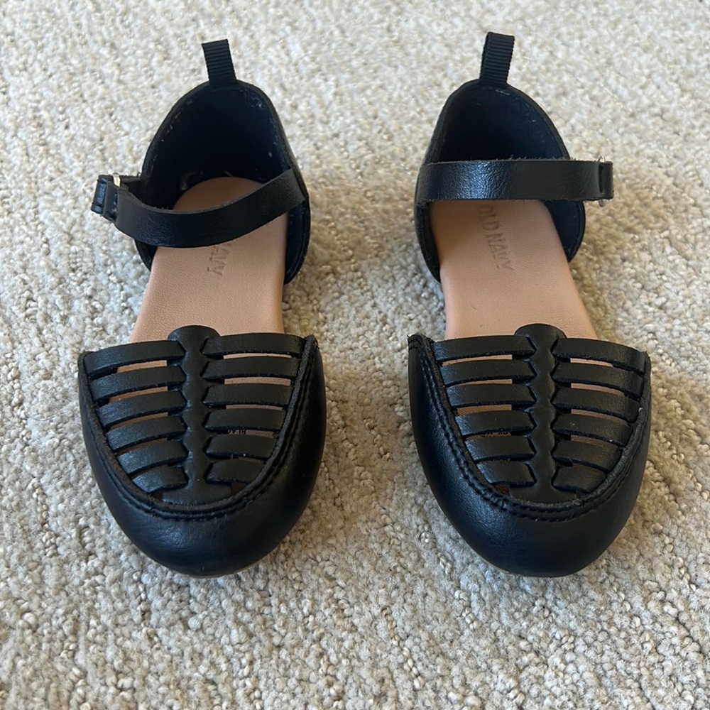 black shoes size 7 for baby girl